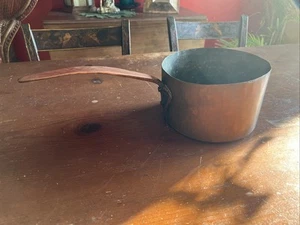 Antique Copper Cookware Saucepan with Handle, 19th Century - Picture 1 of 14