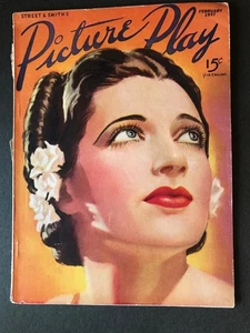 Picture Play Magazine 1937 Kay Francis Cover art Joan Crawford Frances Farmer - Picture 1 of 6