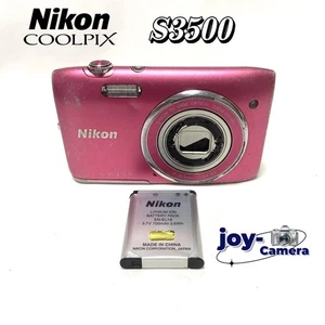 Nikon Coolpix S3500 20.1MP Compact Digital Camera 7x Zoom-Pink - Picture 1 of 10