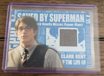 Topps Superman Returns Clark Kent Movie Memorabilia Costume Relic 3 Piece Suit - Image 1 of 3