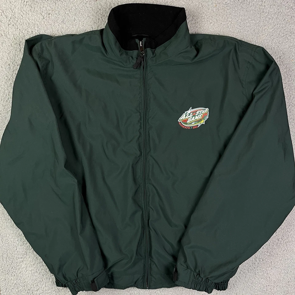 Chaqueta De Colección 2004 NHL Hockey All Star Game Cremallera Completa Wild Arena Bomber Grande Foto 1 de 4