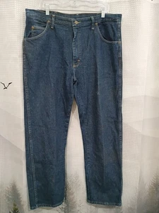 Wrangler Men's 38x30 96501 MR Cotton Denim Blue Jean's Boot Cut Pants - Picture 1 of 7