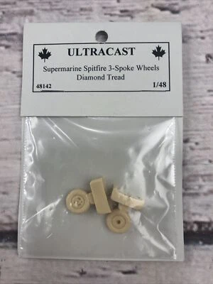 Ultracast #48142  1/48 - Supermarine Spitfire 3-Spoke WheelsDiamond Tread NEW - Image 1 of 4