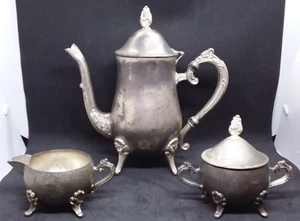 Vintage International Silver Company Silverplated Three Piece Coffee Set - Picture 1 of 18