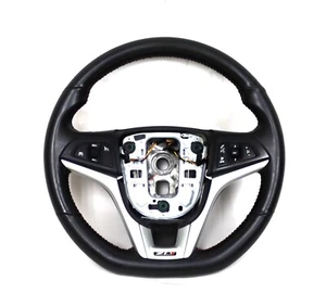 2012-2015 Camaro ZL1 Manual Black Leather Flat Bottom Steering Wheel GM 22896550 - Picture 1 of 10