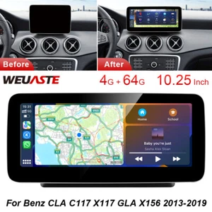 Android Car GPS 10.25'' For Mercedes Benz GLA X156 2015-2019 4G+64G Auto Carplay - Picture 1 of 12
