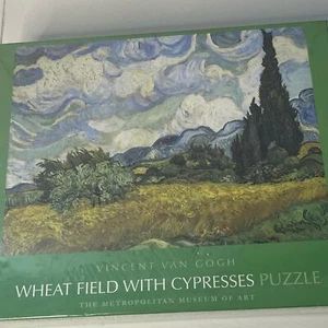 Metropolitan Wheat Field With Cypresses Jigsaw Puzzle (Van Gogh) NEW HTF - Picture 1 of 6