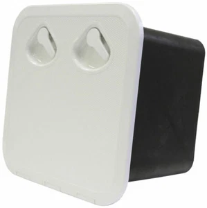 Access Hatch Storage Box for Caravan/ Boat/RV White Lid 380mm x 380mm - Picture 1 of 6