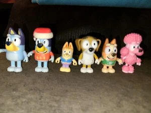 Moose Toys Bluey & Friends Set Of 6 Posable Figures 2.5" Pre-owned Ludo Studios - Foto 1 di 14