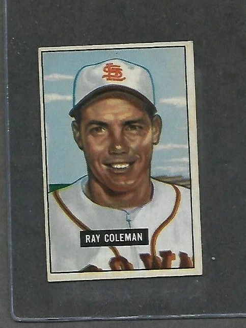 1951 Bowman Baseball #136 Ray Coleman EX 0136 - Image 1 of 1