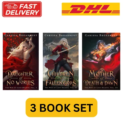 The War of Lost Hearts Series 3 Books Daughter of No Worlds by Carissa Broadbent - Image 1 of 4