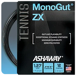 Ashaway Monogut ZX 16 Tennis String Set - Black