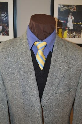 Hugo Boss мужской 3btn камень серый tic плетение шерсти sport пальто куртка blazer sz 42Long - Изображение 1 из 4