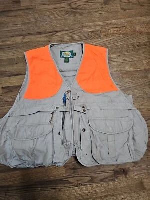Cabela's  Hunting 2x regular Vest tan brown with orange with bladder bag - Image 1 of 4