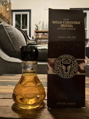 Avon Wild Country Musk Aftershave 4 fl oz nuevo en caja 1988 Foto 1 de 3