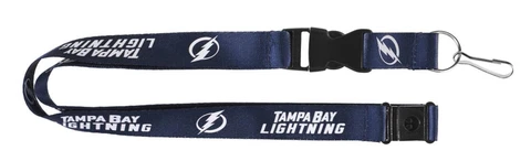 Tampa Bay Lightning Premium Lanyard [NEW] Key Chain Ring Id Holder Badge Aminco Cover