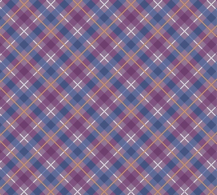 LEWIS AND IRENE Lewis & Irene - Iona - Purple Check A480 - Fabric Fat Quarter