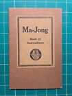 1923 Mah Jongg instruction book, beginning of craze in US