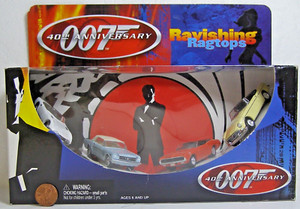 Johnny Lightning 4 ct. Diecast Cars James Bond 1:64 2002 Ravishing Ragtops 94D