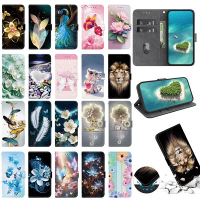 Luxury Flower Butterfly Cat Bear Wallet Cover Case For S24 FE S25 S24 Ultra - Image 1 of 4