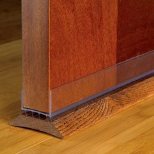43338 M-D Slide-On CLEAR Under Door Seal Draft Gap Bottom Weatherstrip, 36' Long