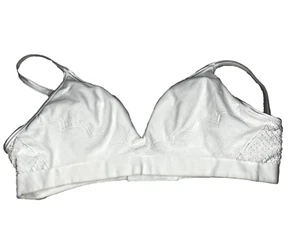 Hanes Accent Design Komfort-BH mit V-Ausschnitt weiß M LESEN - Bild 1 von 2