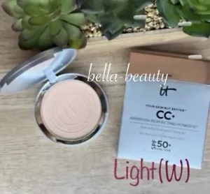 IT (Light (W) ) Cosmetics CC+ Airbrush Perfecting Powder SPF 50+ ~New In Box~ - Picture 1 of 3