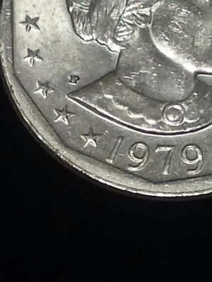 1979-P SUSAN B. ANTHONY DOLLAR ~ WIDE RIM VARIETY (FS-301) ~ NICE EXTRA FINE - Image 1 of 3