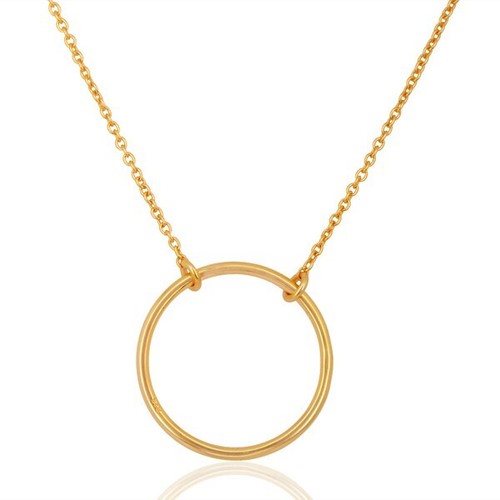 VETEMENTS Collana Ciondolo Anello Collana Ciondolo Cerchio Minimalista Regalo Per Ogni Occasione