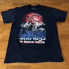 Six Flags Roller Coaster Graphic Theme Park T-Shirt An American Tradition Medium