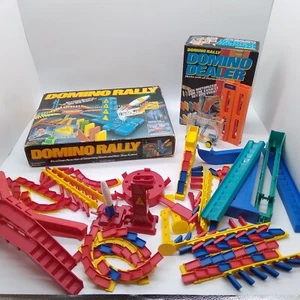 Large Lot of VINTAGE DOMINO RALLY Parts w/ Working Dropper in Boxes. - Picture 1 of 11