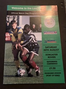2000 Forest Green Rovers V Doncaster Football/soccer Programme - Picture 1 of 3