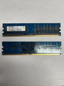 ELPIDA EBE10UE8AFFA-8G-F 1GB 1RX8 PC2-6400U DDR2-800 128X8 8CHIPS NON-ECC RAM - Picture 1 of 2