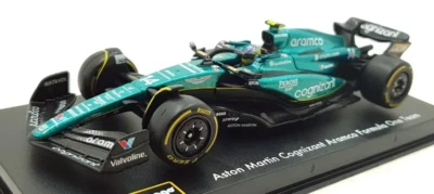 1:43 Bburago B18-38091A Fernando Alonso Aston Martin AMR23 (Con Figura) 2023 - Immagine 1 di 2