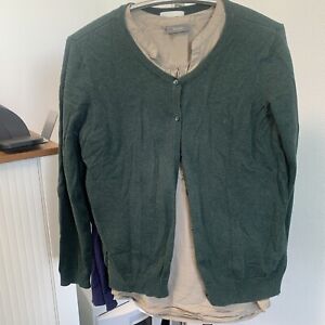 Cardigan Gr. XL, grün, H&M, 100% Baumwolle, L: 56cm, Brust: 106cm, Langarm