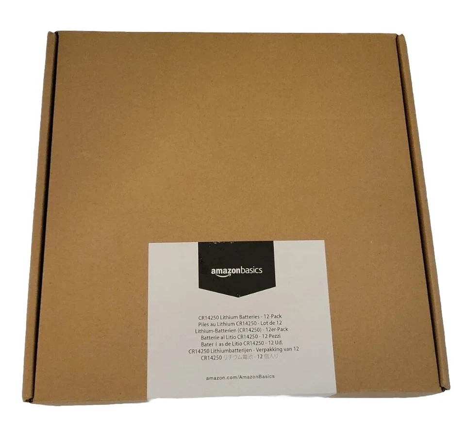 12-Pack AmazonBasics CR14250 High-Capacity 1/2 AA 3 Volt Lithium Batteries