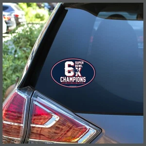 NFL New England NE Patriots Super Bowl Superbowl Champs 6x Decal or Car Magnet - Bild 1 von 3