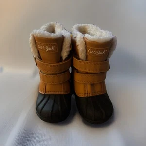 Cat And Jack Toddler Boys Boots Size 9 Waterproof Winter Boots - Picture 1 of 3