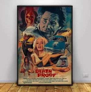 Death Proof Movie Poster – Quentin Tarantino Film Print | Grindhouse Wall Art - Picture 1 of 3