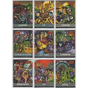 Complete Marvel Avengers 9 CARD GREATEST ENEMIES CHASE SET GE1 - GE9 Rittenhouse - Picture 1 of 2