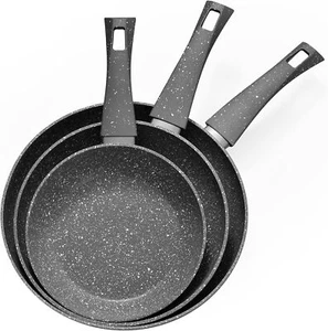 Rainberg 3PK Nonstick Frying Pans Set, Professional Chefs Kitchen Cookware 20cm, - Picture 1 of 1