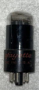 RARE  TUNG-SOL LAFAYETTE 6SL7GT DIAMOND MICA BLACK ROUND PLATES VT-229 Amplitrex - Picture 1 of 6