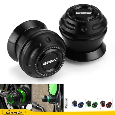 Protector deslizante de horquilla de eje de rueda delantera para Kawasaki Z650 2017-2024 ER650 Foto 1 de 4