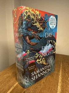 A Day of Fallen Night Samantha Shannon SIGNED LINED DATED UK 1/1 HB Bloomsbury - Picture 1 of 10