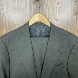 Tuta Canali Saks Fifth Avenue 2 pezzi uomo 44L 38x34 verde Loro Piana Made in Italy - Foto 1 di 24