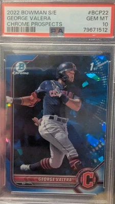 GEORGE VALERA 2022 BOWMAN SAPPHIRE EDITION CHROME PROSPECTS #BCP22  - Image 1 of 2