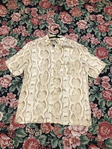 All Saints Relaxed Fit Mens Shirt Hawaii Button up S Beach Over Printed 90s Y2K - Picture 1 of 10
