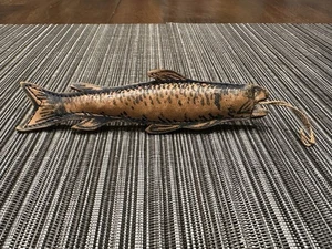 Antique Vintage 5" Leather Fish Souvenir 1920's -1930's - Bild 1 von 3