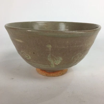 Tazón de cerámica japonesa Matcha Chawan grúa de cerámica marrón GTB708 Foto 1 de 4