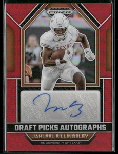 Jahleel Billingsley Auto Red AU,/199 2023 Panini Prizm DP Texas Longhorns - Picture 1 of 2